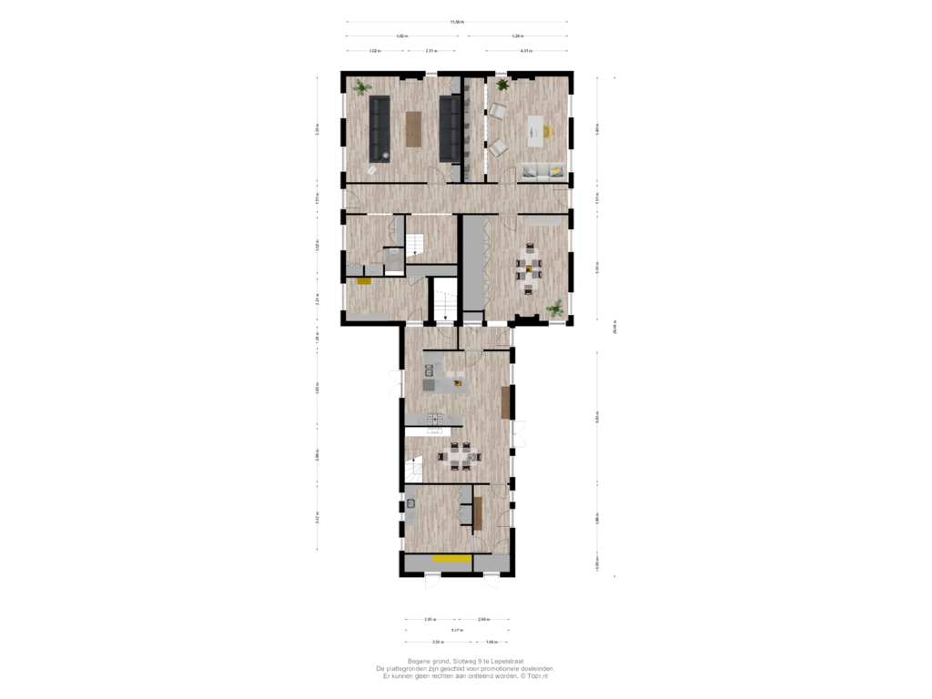 Bekijk plattegrond van Begane grond van Slotweg 9