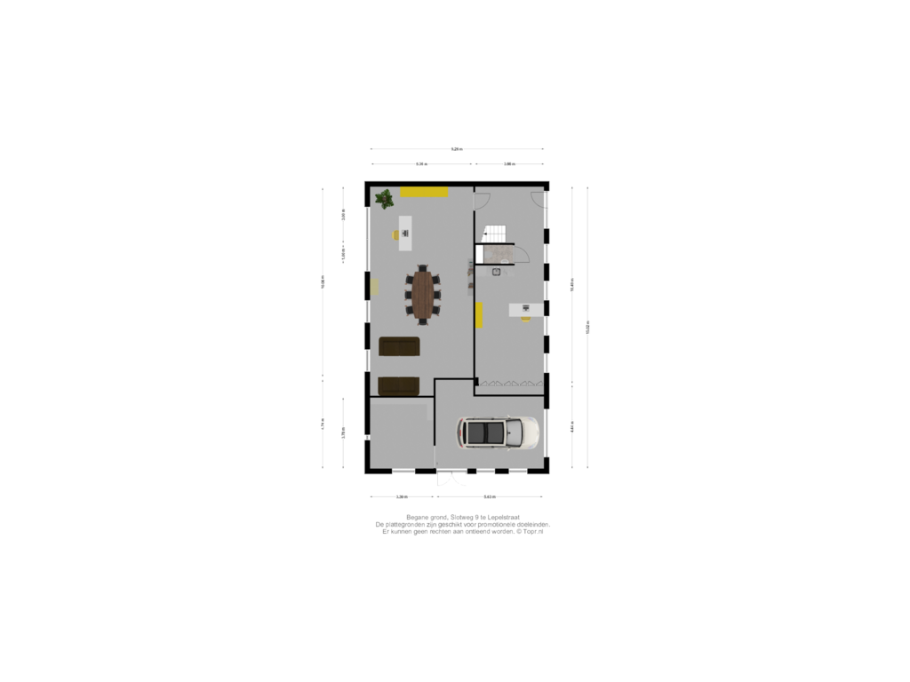 Bekijk plattegrond van Begane grond  - kantoor van Slotweg 9