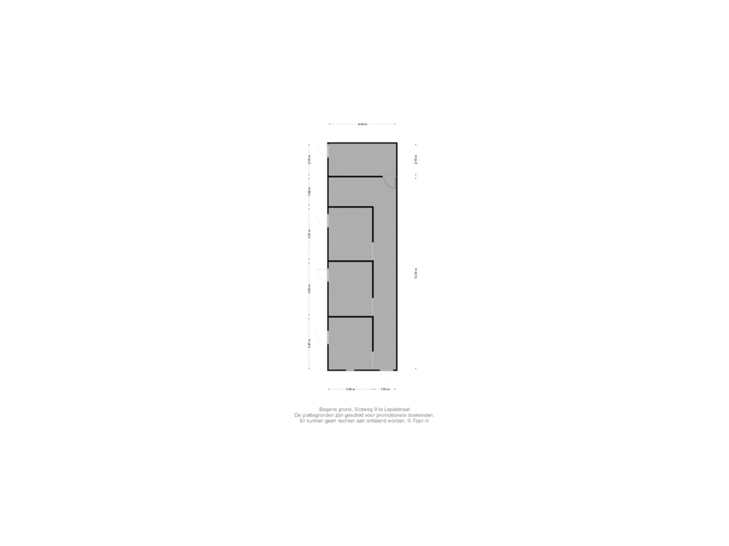 Bekijk plattegrond van Garage / Stal van Slotweg 9