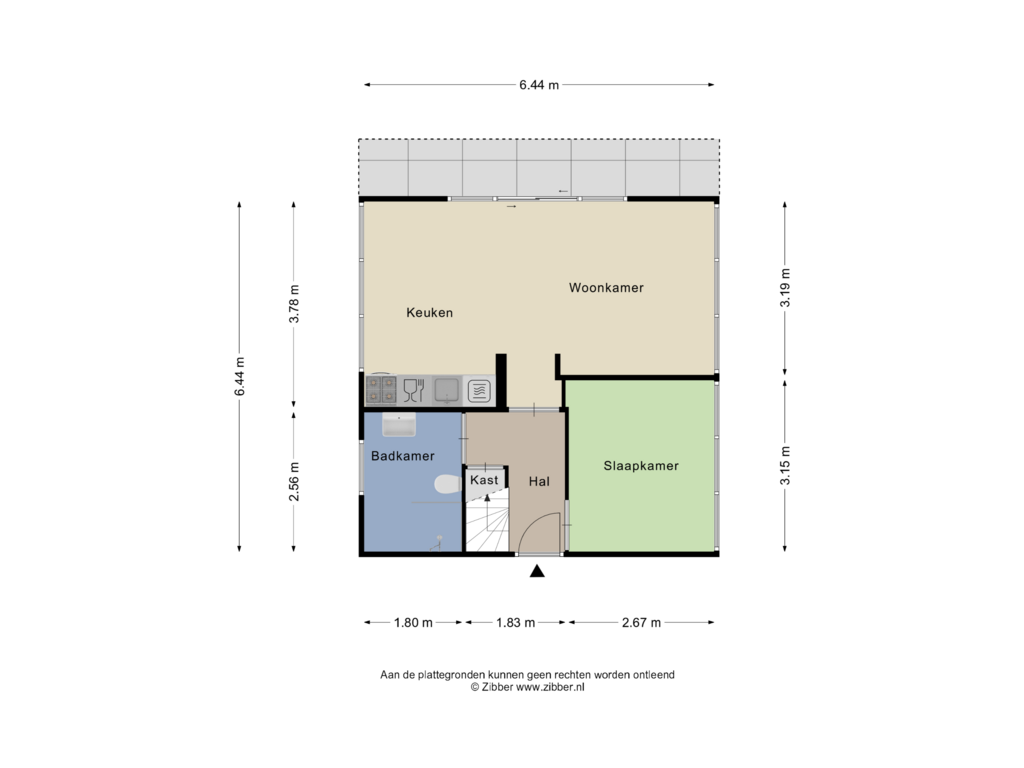 View floorplan of BEGANE GROND of Bosrand l 25