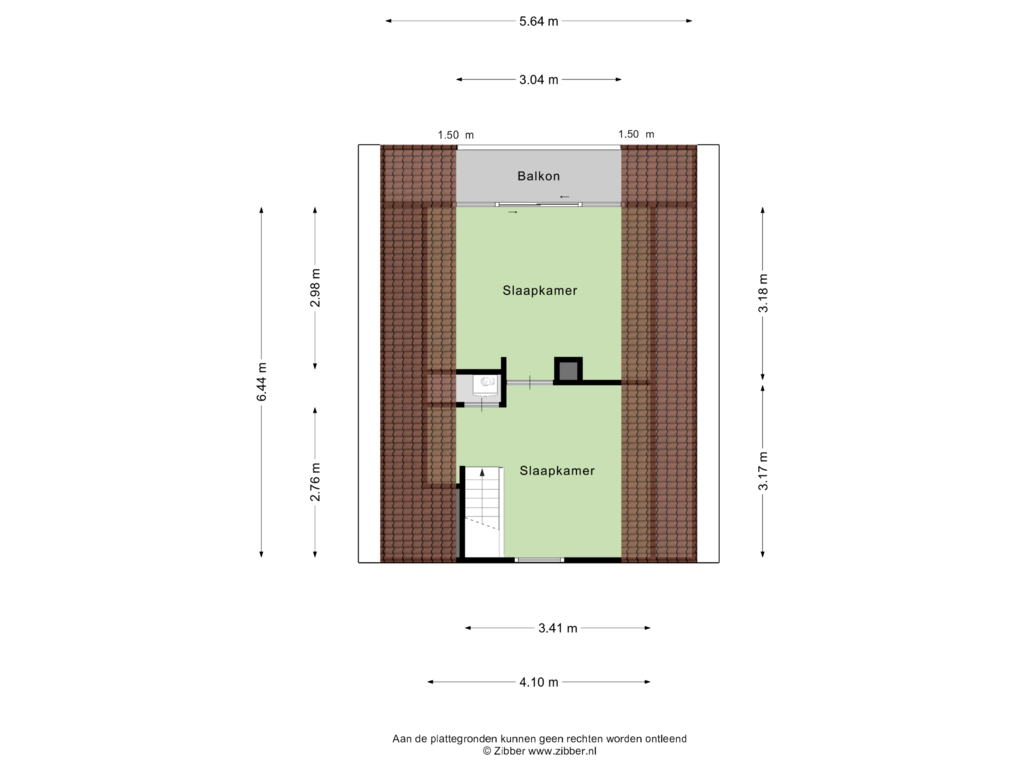 View floorplan of EERSTE VERDIEPING of Bosrand l 25