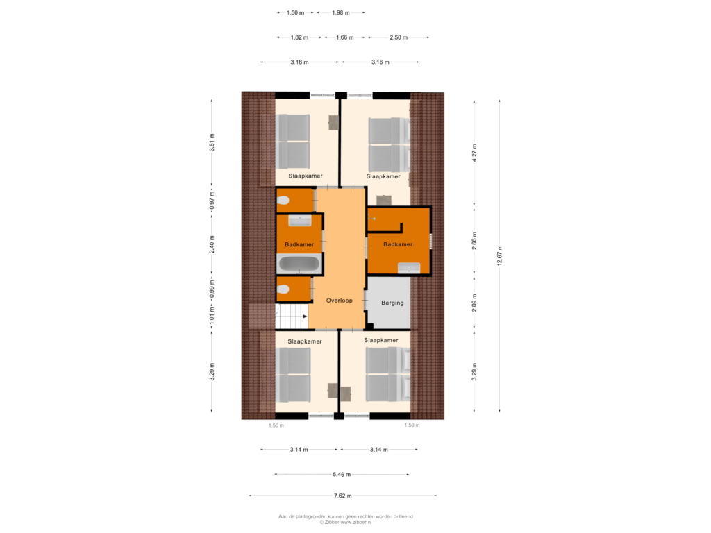 Bekijk plattegrond van Eerste Verdieping van Maasresidence Thorn, villa 9