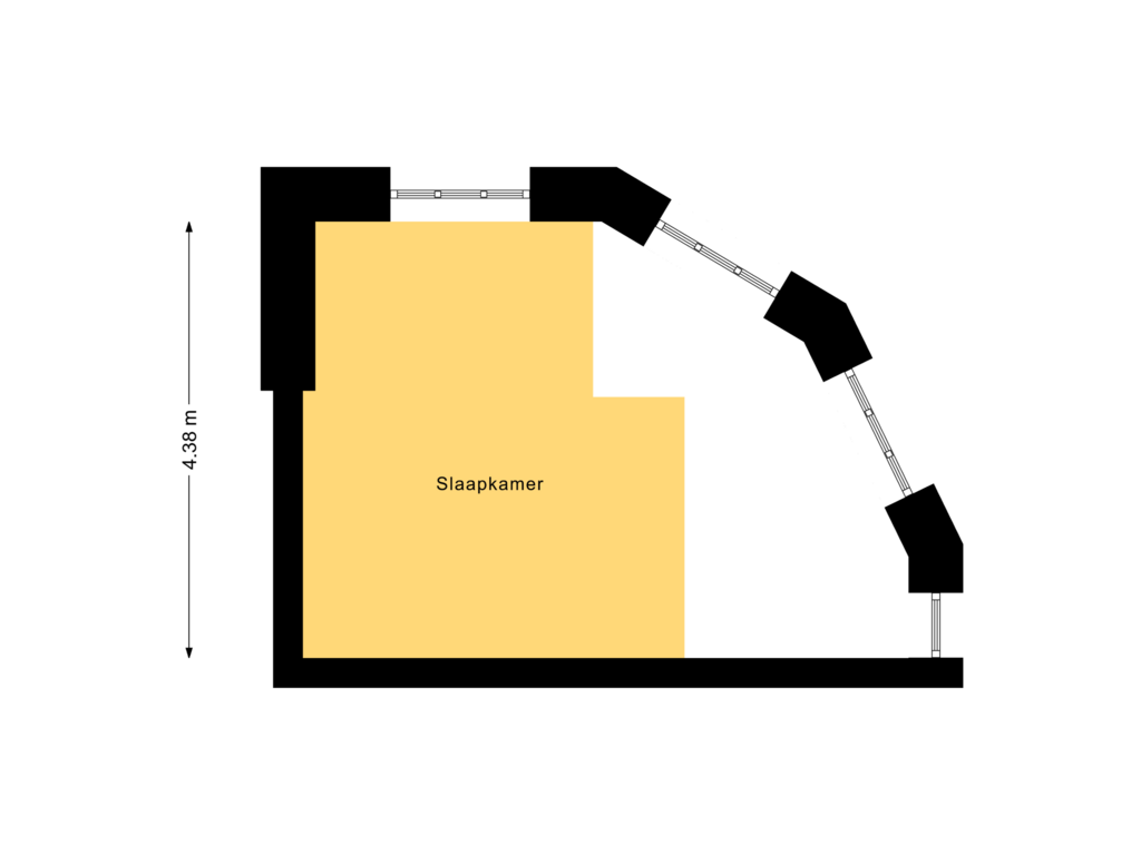 View floorplan of 3e Verdieping of Vleeshouwerijstraat 17