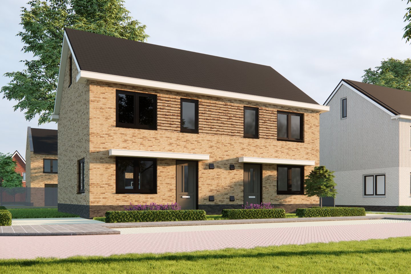 Bekijk foto 1 van Appelhoek - 2^1-kapwoning Cox (Bouwnr. 1)