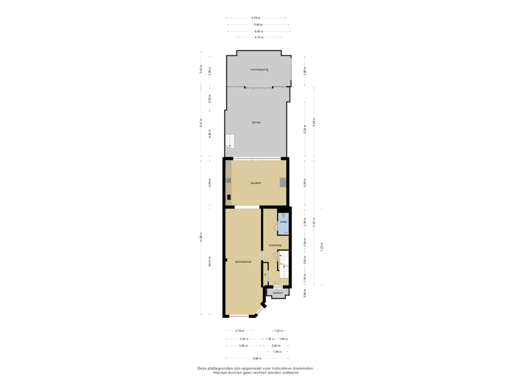 Bekijk plattegrond van 1e verdieping van Axelsestraat 13