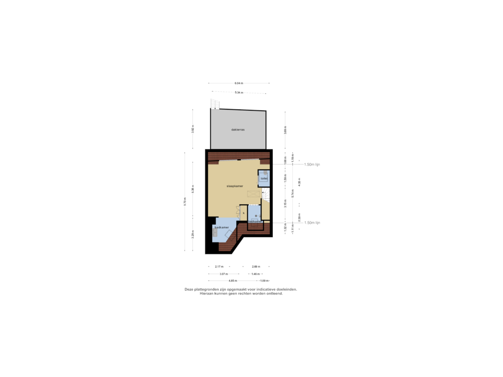 Bekijk plattegrond van 2e verdieping van Axelsestraat 13