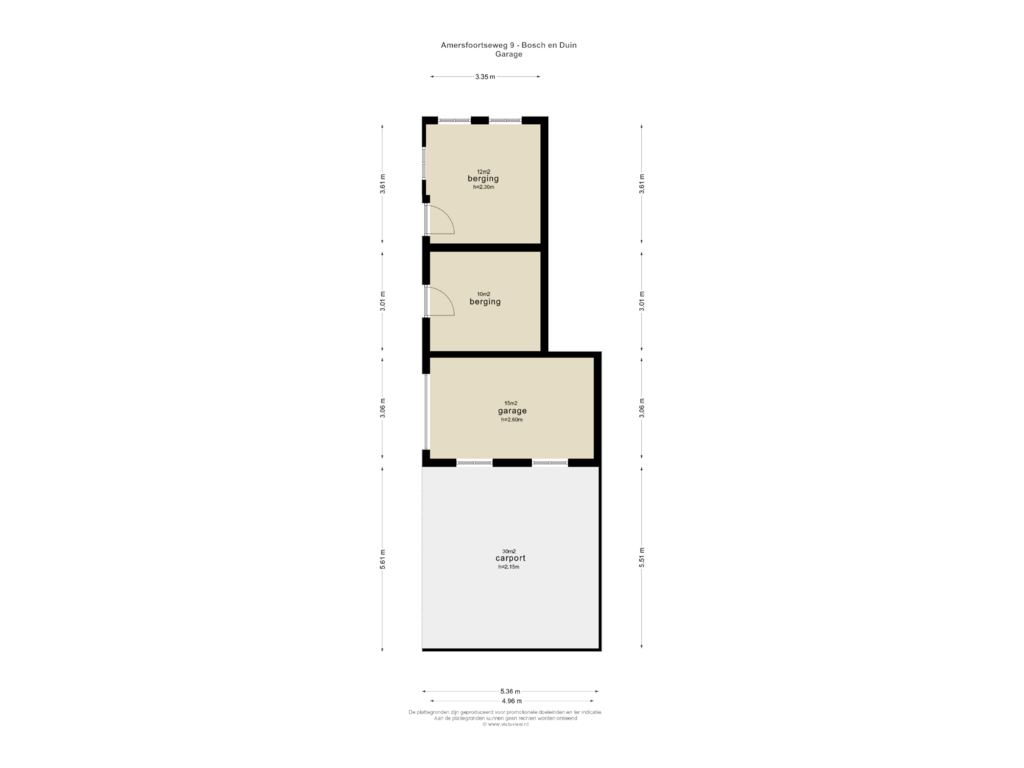 Bekijk plattegrond van Garage van Amersfoortseweg 9