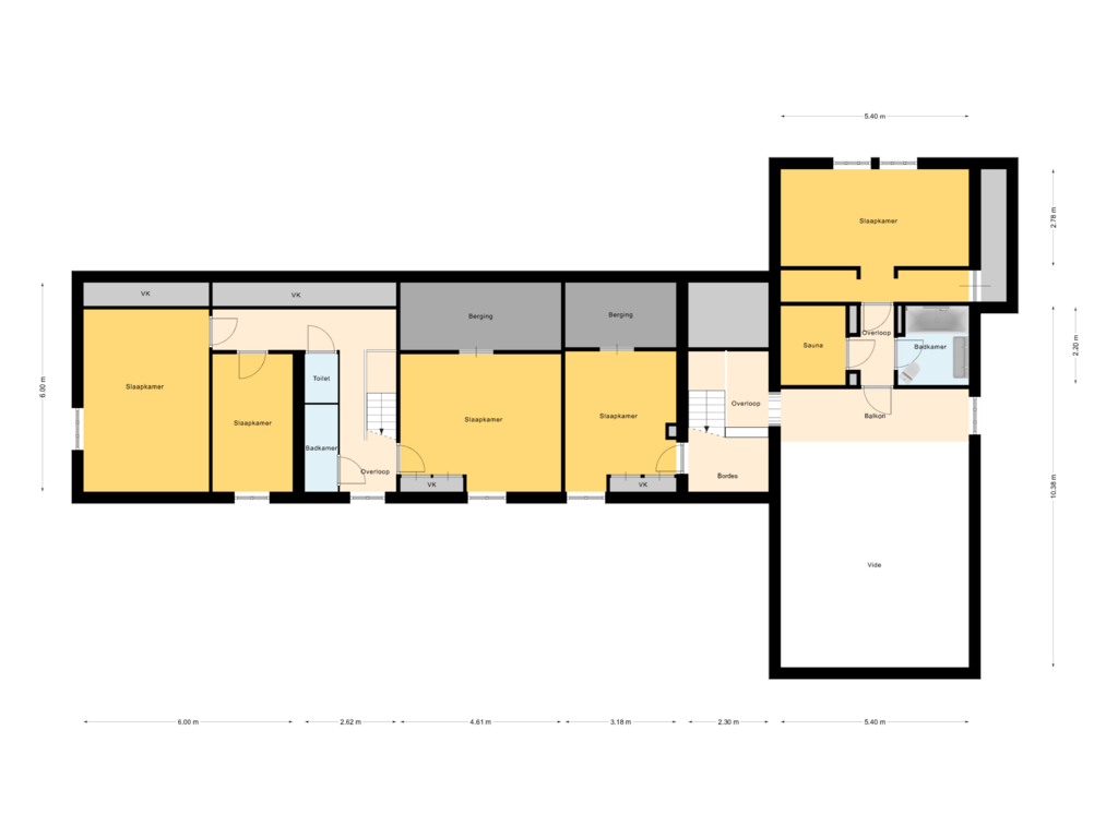 Bekijk plattegrond van 1e Verdieping van Kanaalweg 7