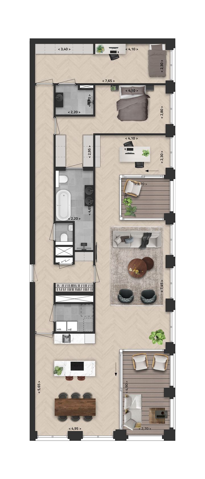 Foto 8 van Appartement D1 (Bouwnr. 9)