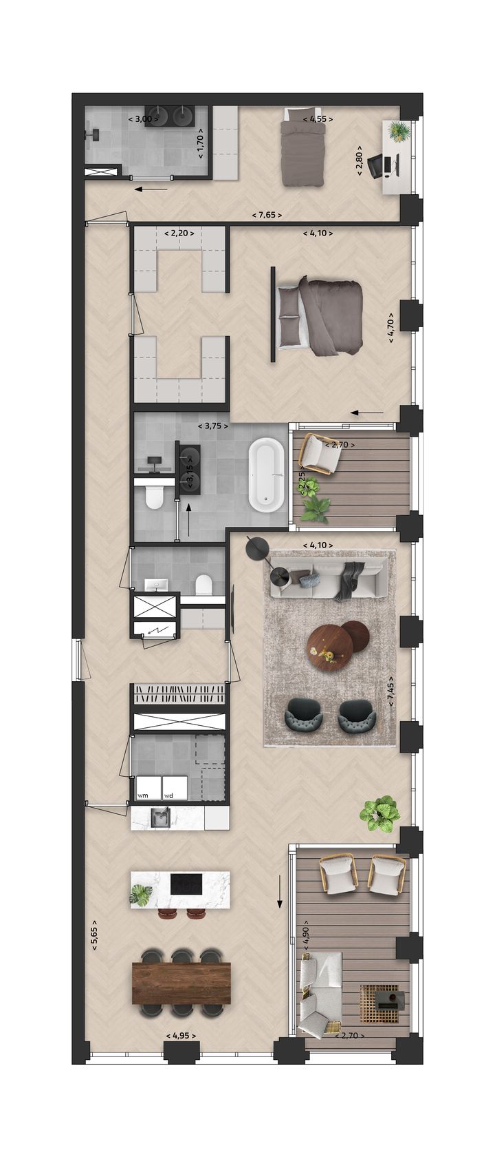 Foto 7 van Appartement D1 (Bouwnr. 9)