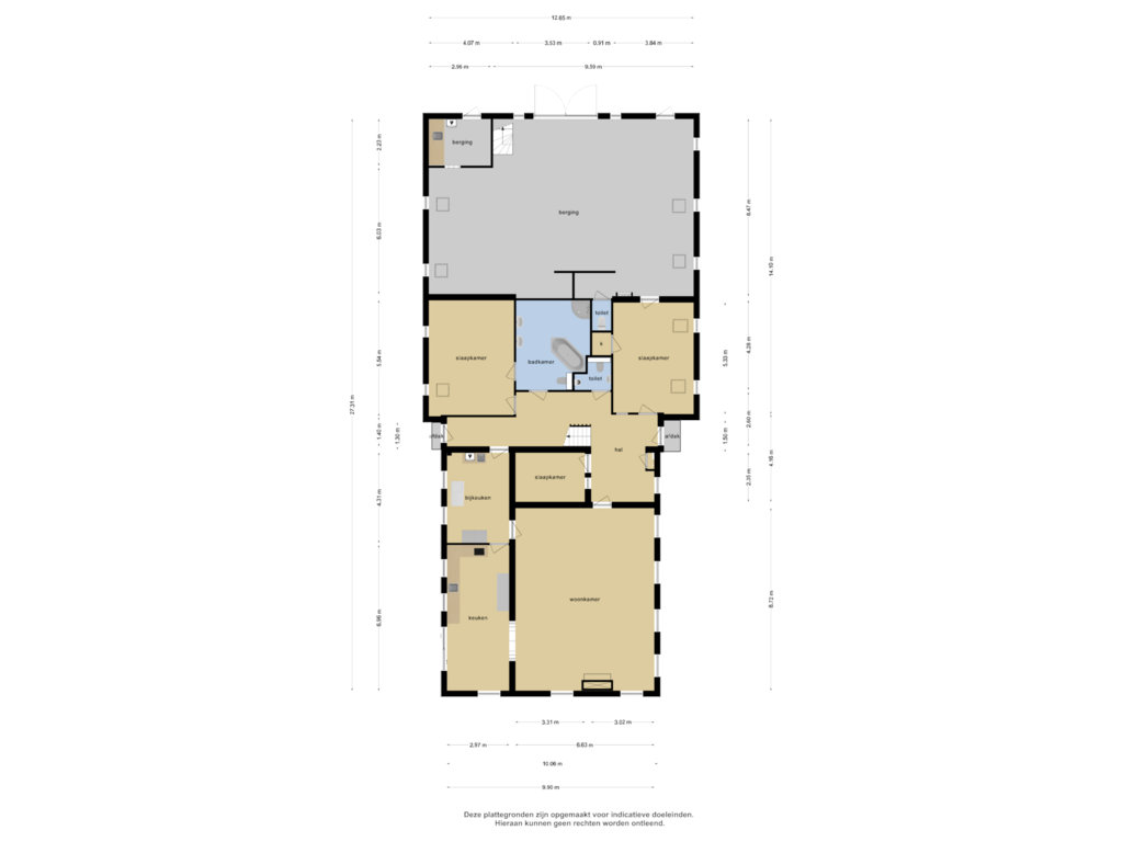 Bekijk plattegrond van Begane grond van Weerdingerstraat 68