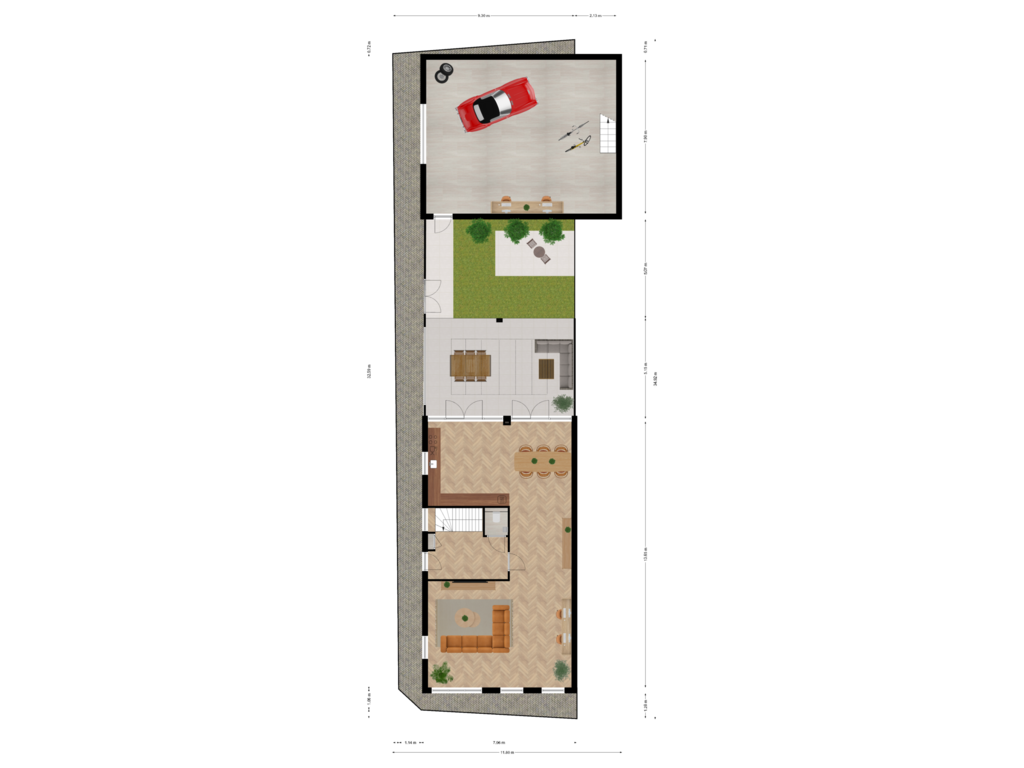 Bekijk plattegrond van Situatie van Nieuwevaart 34