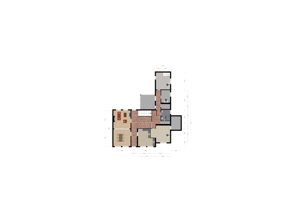 View floorplan of Begane grond of Hoogstraat 7