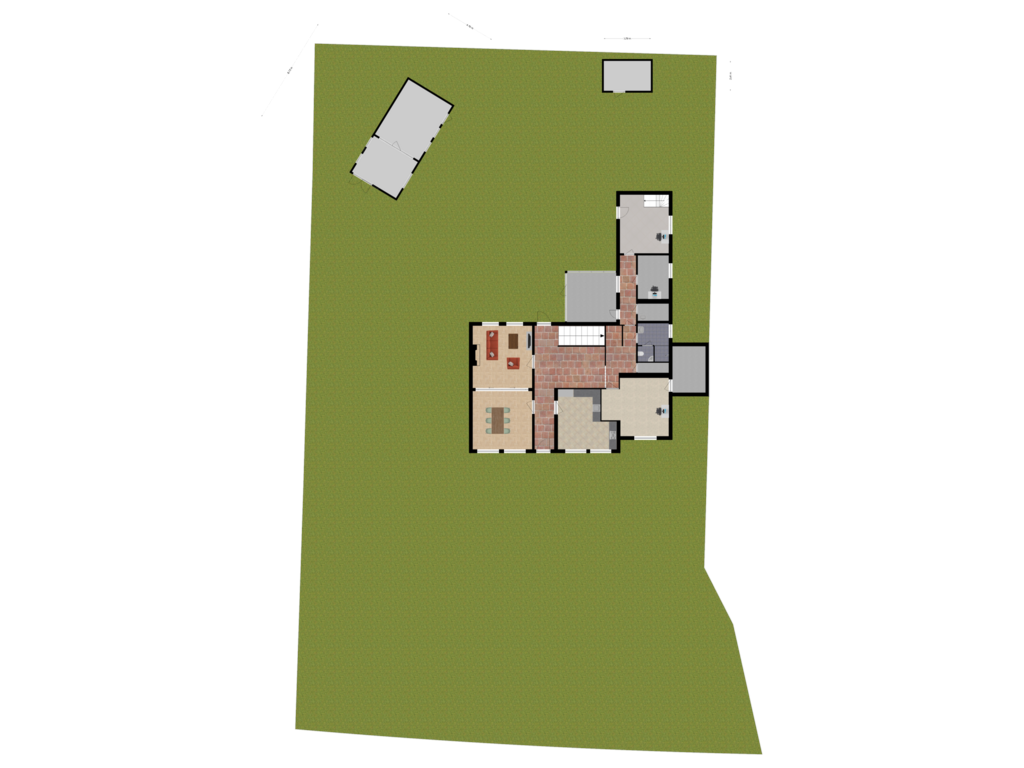 View floorplan of Situatie of Hoogstraat 7