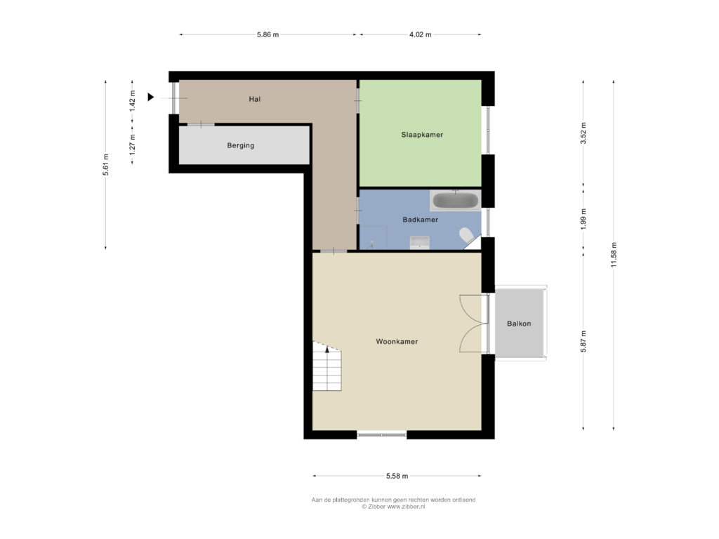 Bekijk plattegrond van Begane grond van Steuermannsweg 1F