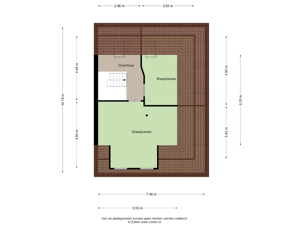 Bekijk plattegrond van Eerste verdieping van Steuermannsweg 1H