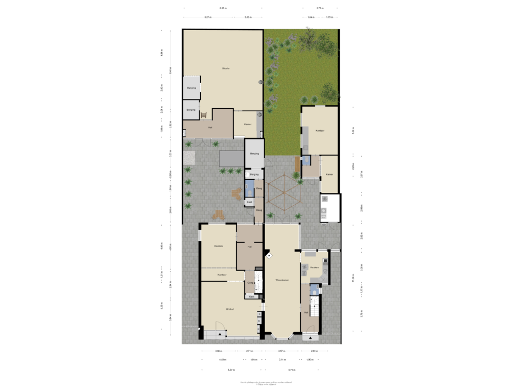 Bekijk plattegrond van Begane grond Tuin van Faberstraat 16