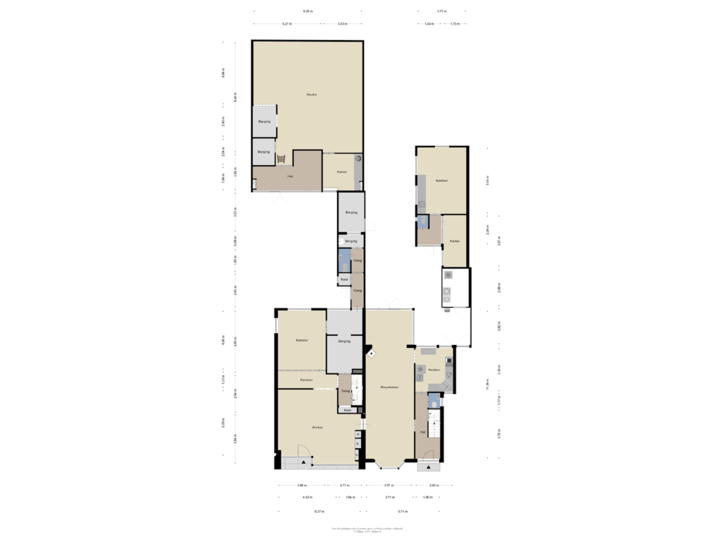 Bekijk plattegrond van Begane grond van Faberstraat 16