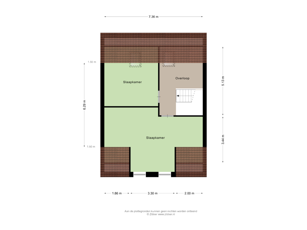 Bekijk plattegrond van Eerste verdieping van Steuermannsweg 1E