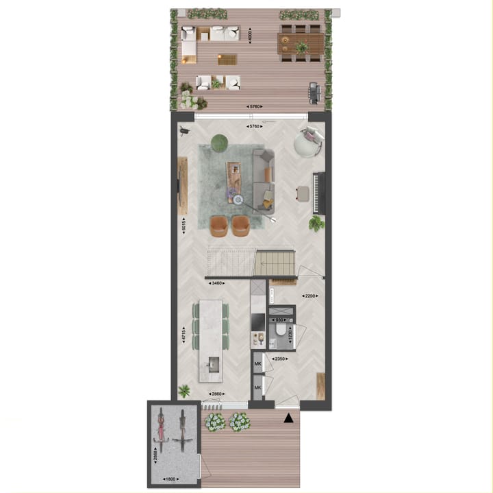 Foto 3 van Kops Kwartier - Tussenwoning Oliva D (Bouwnr. 2)