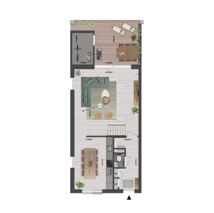 Foto 4 van Kops Kwartier - 2^1-kapwoning Oliva As (Bouwnr. 6)