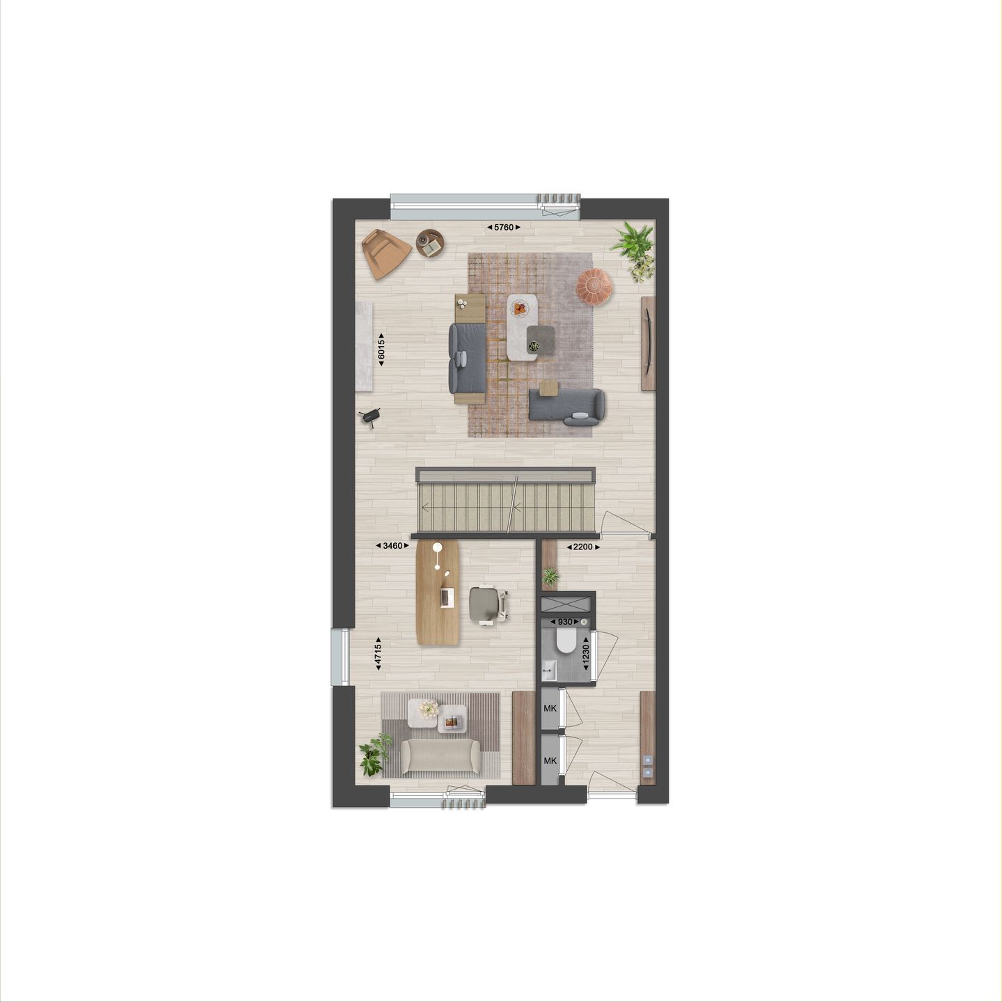 Foto 4 van Kops Kwartier - 2^1-kapwoning Gladiolus Fs (Bouwnr. 8)