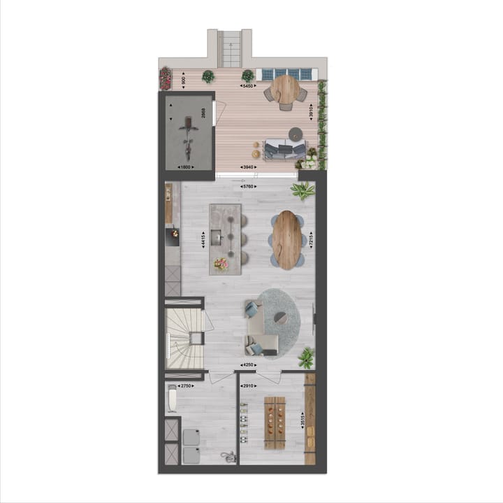 Foto 3 van Kops Kwartier - 2^1-kapwoning Gladiolus Gs (Bouwnr. 9)