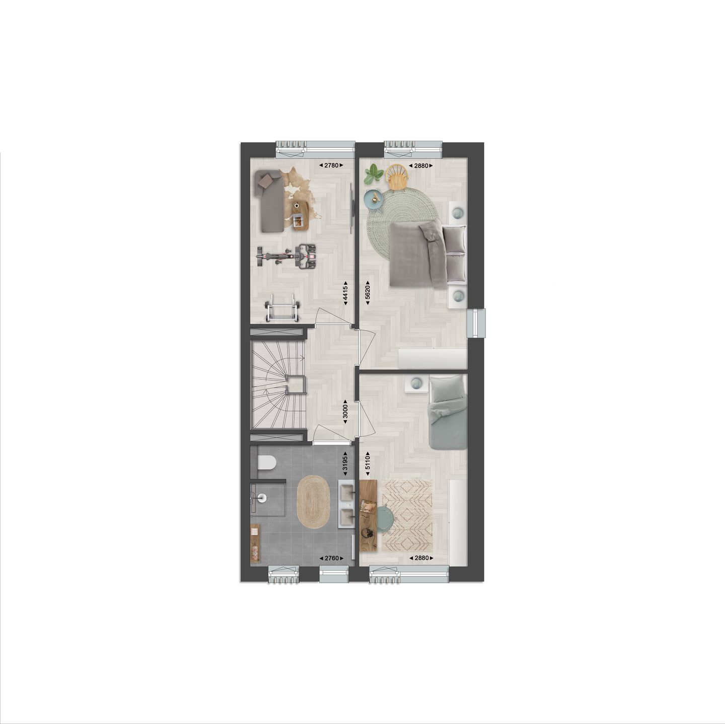 Photo 5 of Kops Kwartier - 2^1-kapwoning Gladiolus Gs (Bouwnr. 9)