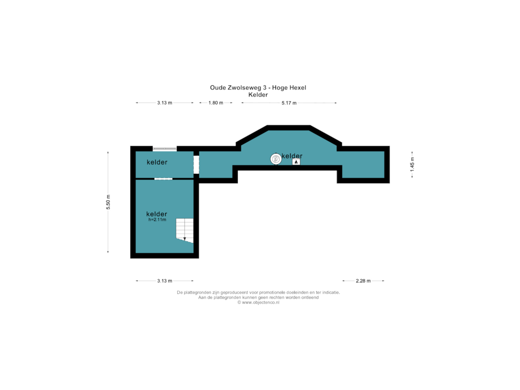 View floorplan of KELDER of Oude Zwolseweg 3