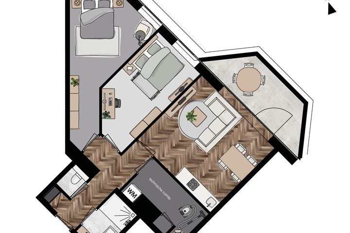 View photo 3 of Sky-appartement L (Bouwnr. 74)