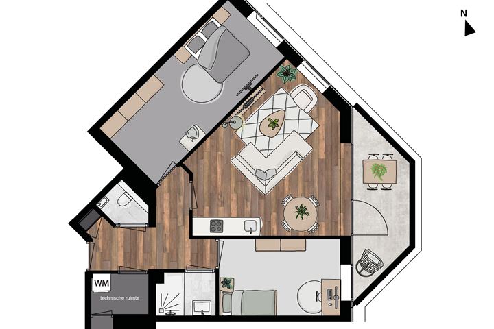 View photo 3 of Sky-appartement L (Bouwnr. 75)