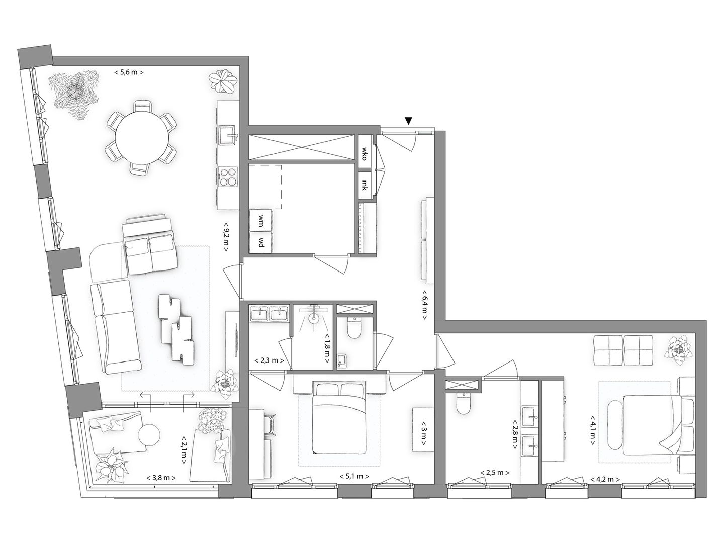 Foto 14 van Indigo | 1.2.2 | Type A | 3-kmrapp (Bouwnr. 5)