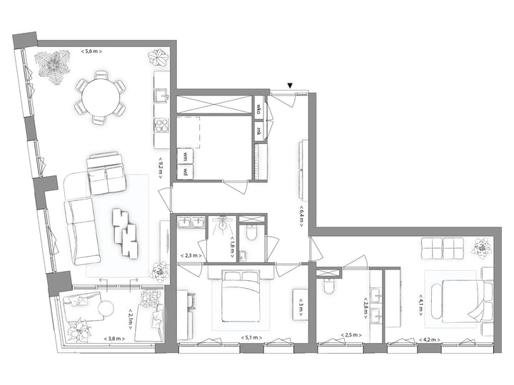 Foto 14 van Indigo | 1.2.2 | Type A | 3-kmrapp (Bouwnr. 5)