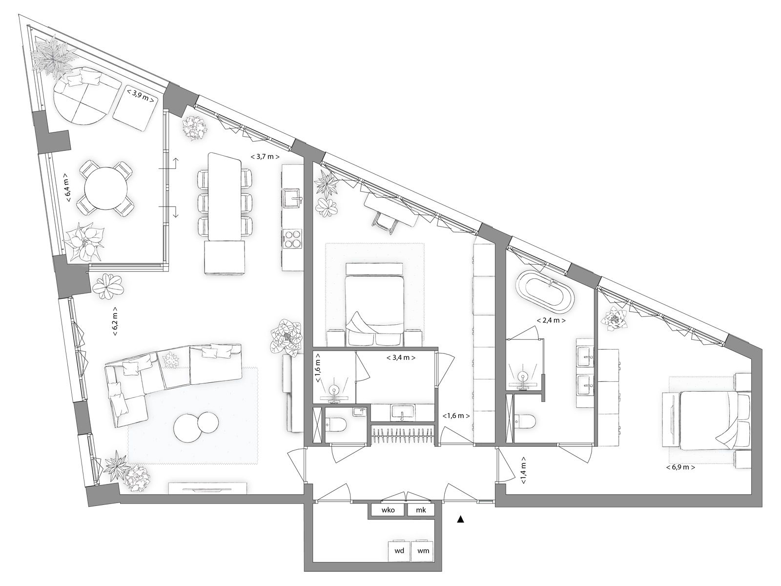 Foto 15 van Indigo | 1.3.3. | Type B | 3-kmrapp (Bouwnr. 9)