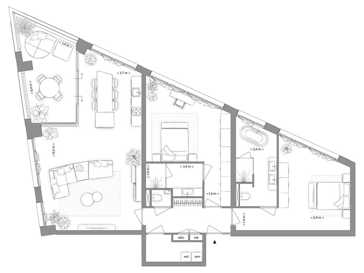 Foto 15 van Indigo | 1.3.3. | Type B | 3-kmrapp (Bouwnr. 9)