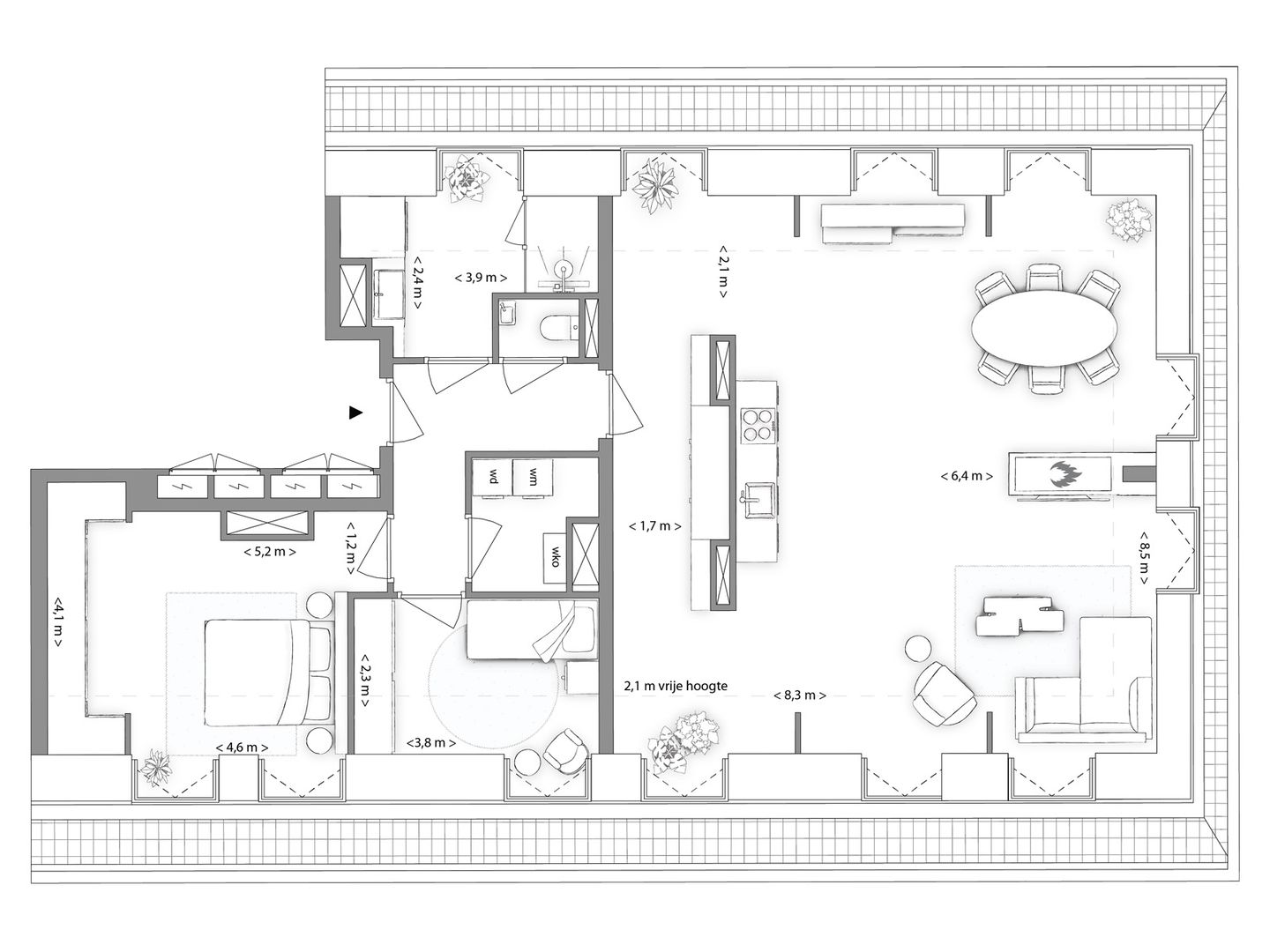 Foto 14 van Vert | 7.3.1 | Type V | 3-kmrapp (Bouwnr. 116)
