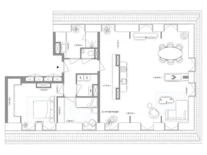 Foto 14 van Vert | 7.3.1 | Type V | 3-kmrapp (Bouwnr. 116)
