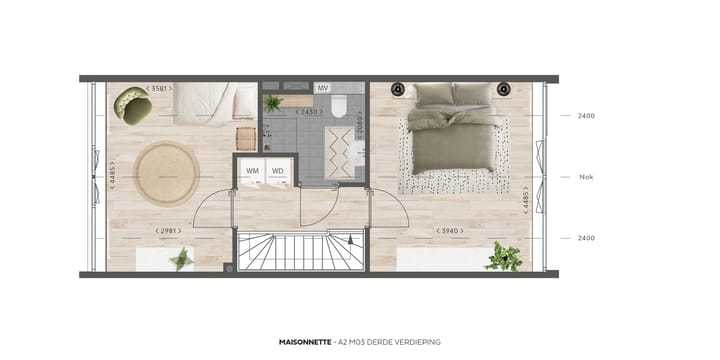 Foto 5 van Maisonnette - Gebouw A (Bouwnr. 9)