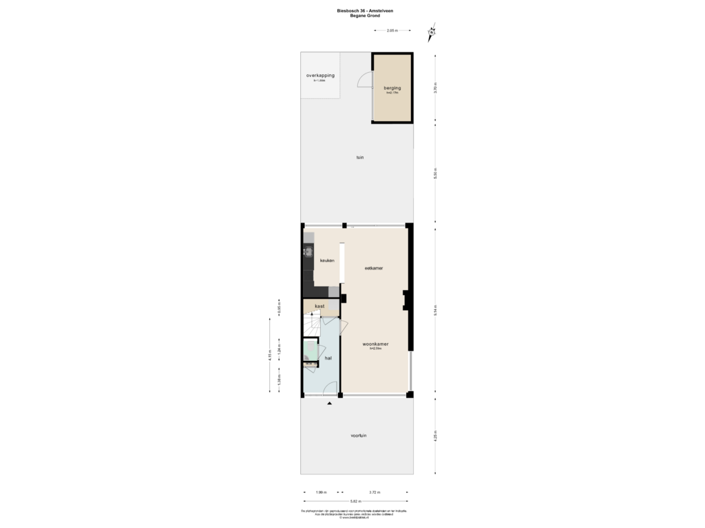 Bekijk plattegrond van BEGANE GROND van Biesbosch 36