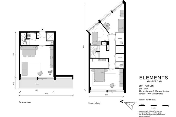 View photo 2 of Elements | Sky Twin loft (Bouwnr. T15.9)