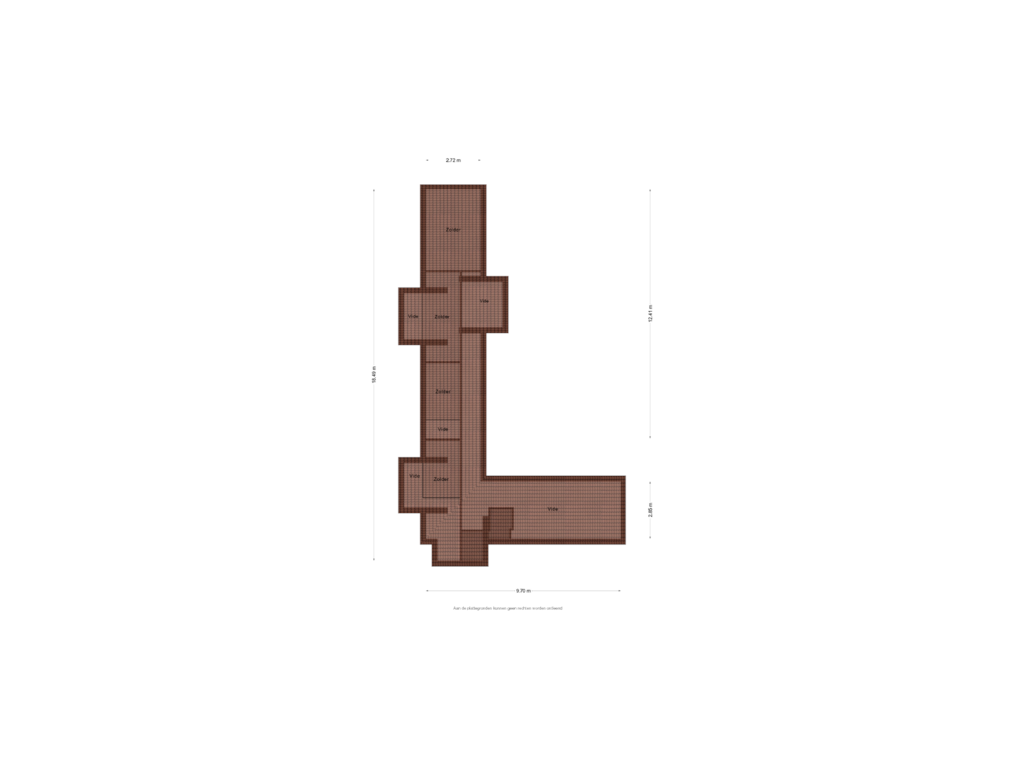 View floorplan of Tweede verdieping of Rode Sluisweg 9-A