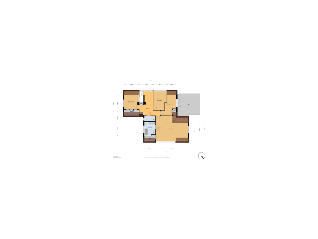 View floorplan of 1e Verdieping of Sophialaan 1-A