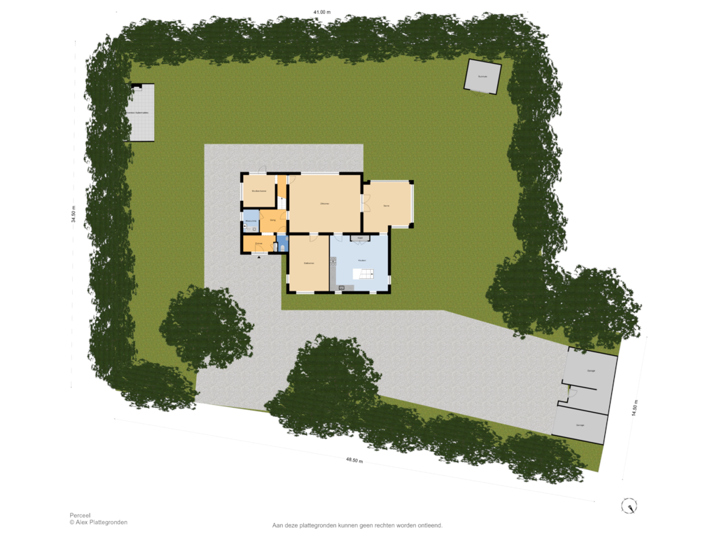 View floorplan of Perceel of Sophialaan 1-A