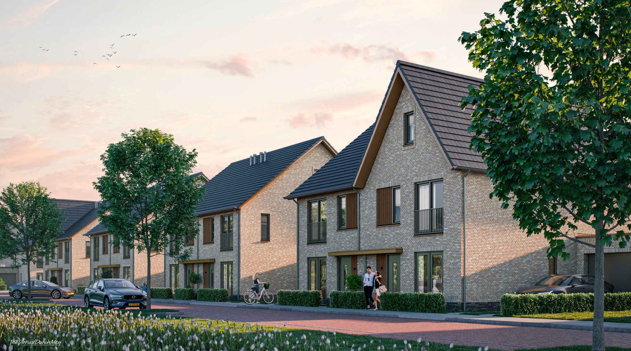 Twee-onder-een-kapwoningen (Bouwnr. 113), Hillegom, 2182BM, Zuid-Holland, Nederland