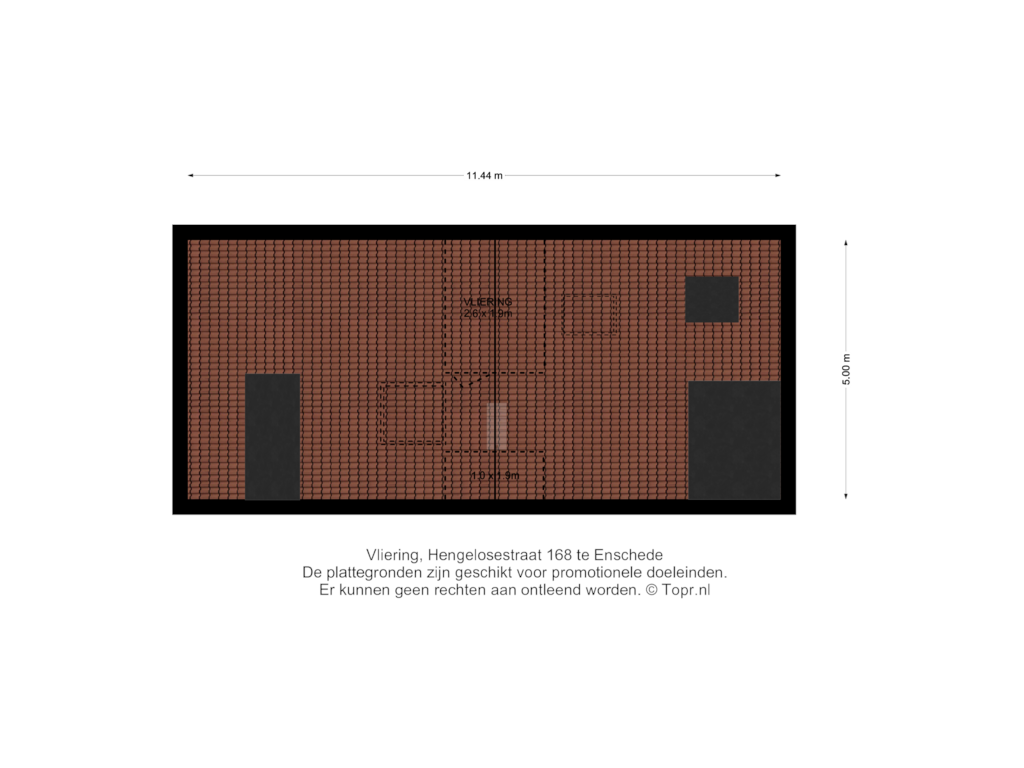 Bekijk plattegrond van Vliering van Hengelosestraat 168