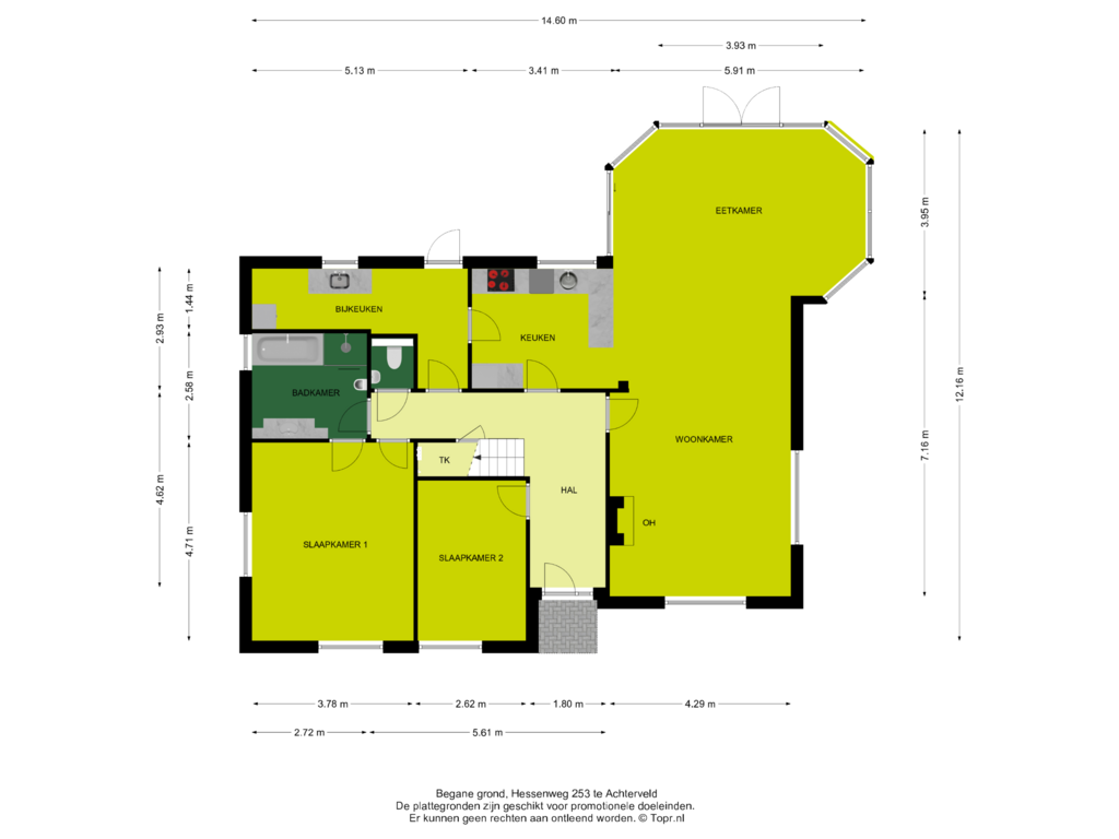 Bekijk plattegrond van Begane grond van Hessenweg 253