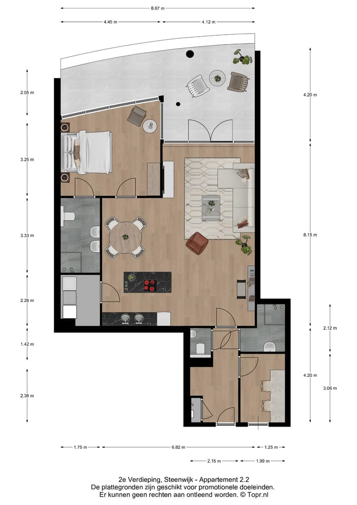 Foto 2 van Appartementen tweede verdieping 2.2 (Bouwnr. 10)