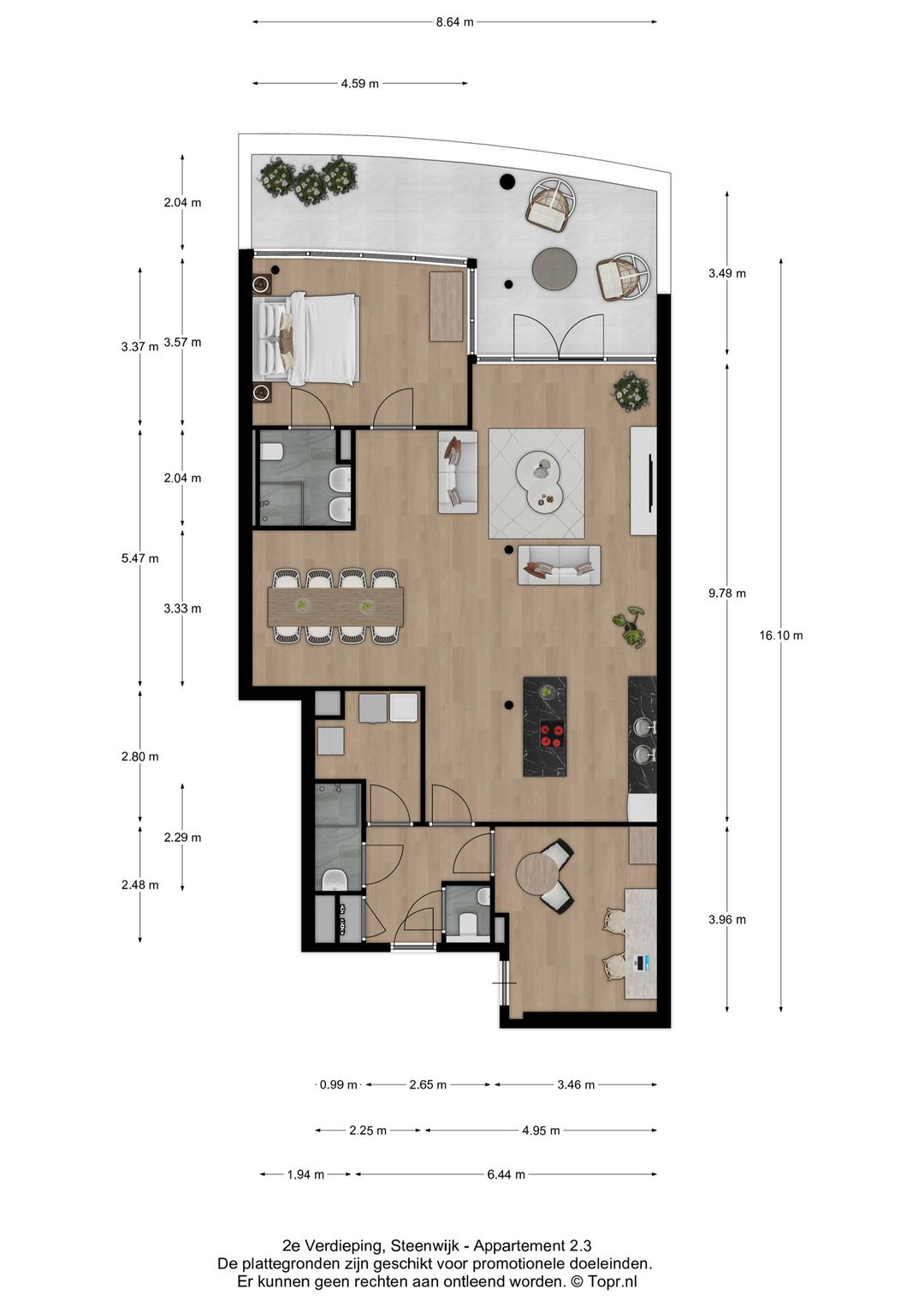 Photo 2 of Appartementen tweede verdieping 2.3 (Bouwnr. 11)