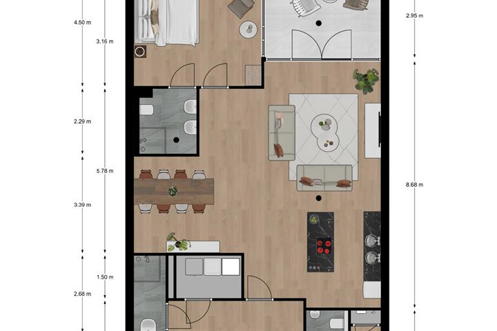 Bekijk foto 2 van Appartementen tweede verdieping 2.4 (Bouwnr. 11)