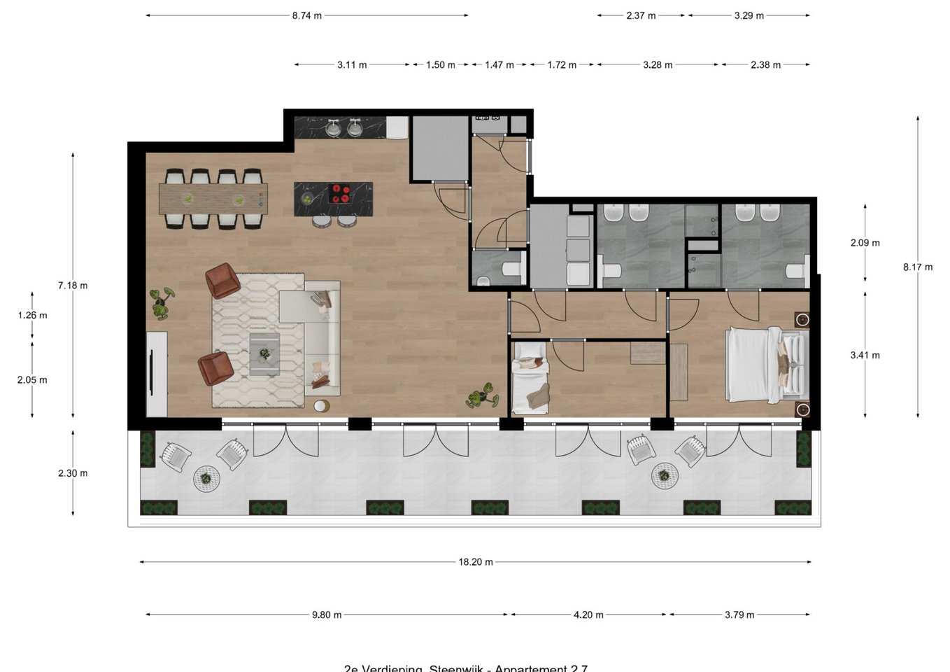 Bekijk foto 4 van Appartementen tweede verdieping 2.7 (Bouwnr. 14)